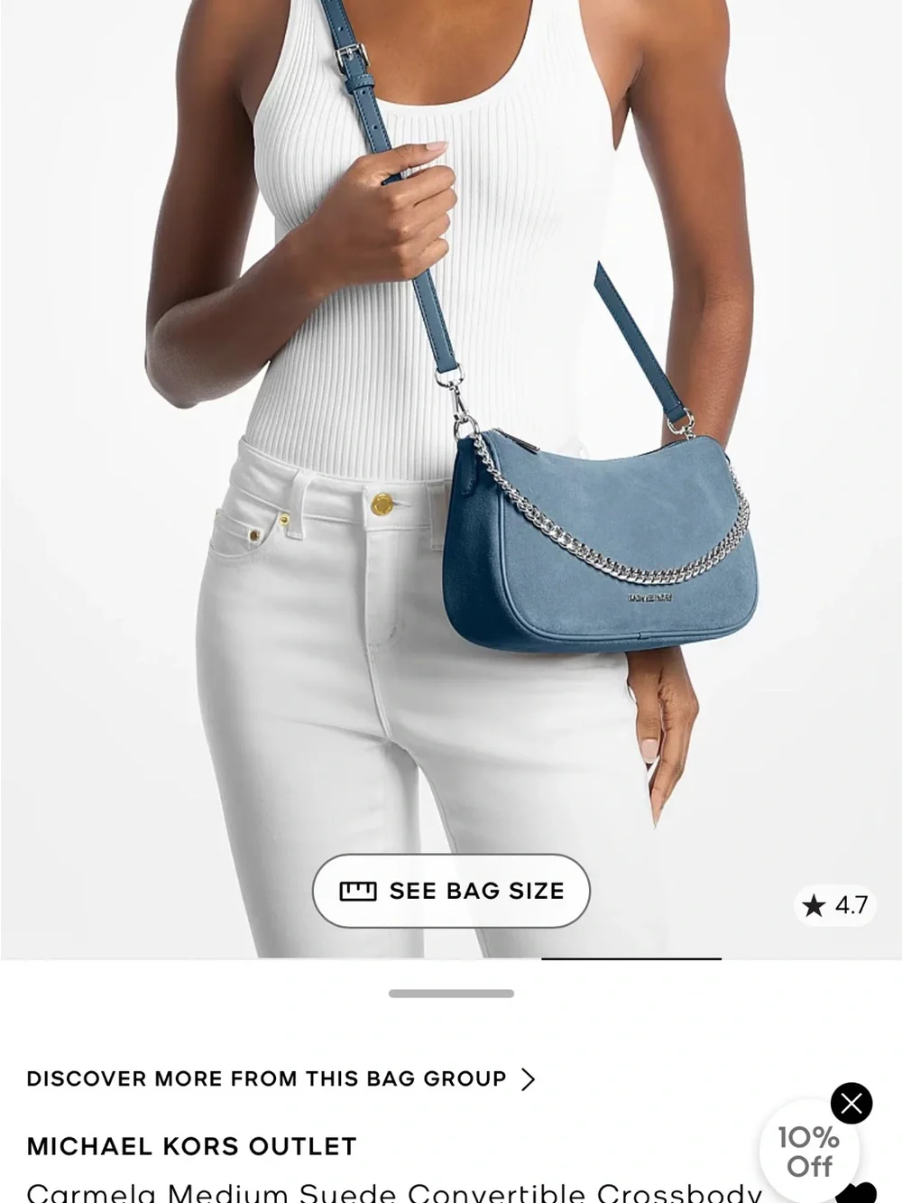 Michael Kors soft blue